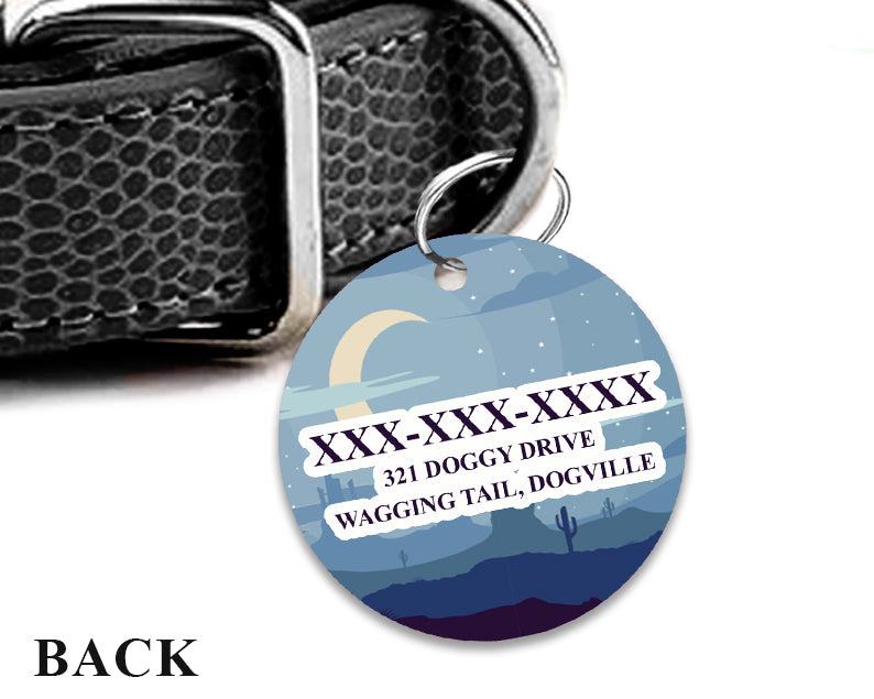 Pet ID Tag | Blue Desert